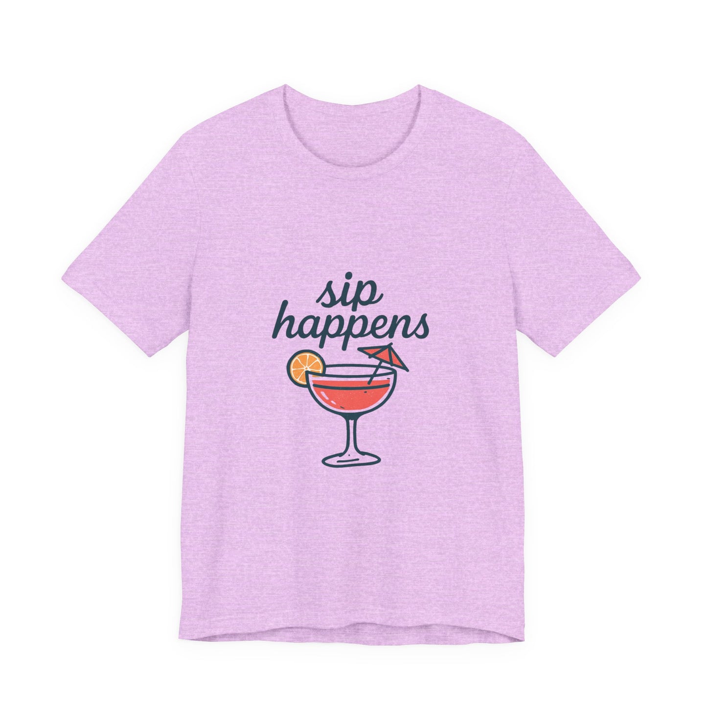 Sip Happens Unisex Jersey Short Sleeve Tee, Perfect for Summer Parties, Beach Days, Barbecues, Casual Outfits, Gift for Friends