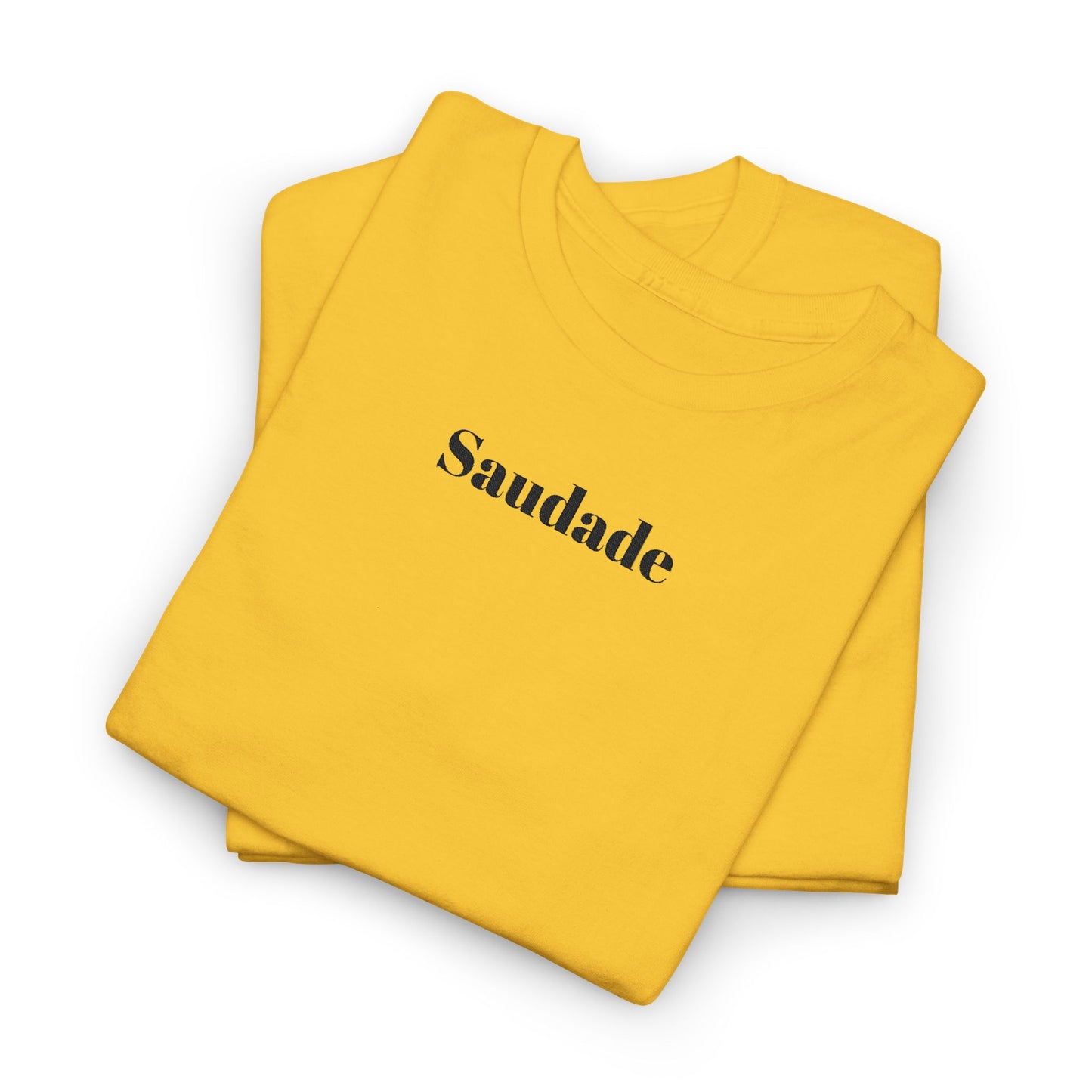 Saudade - Embroidery Unisex Cotton T-shirt