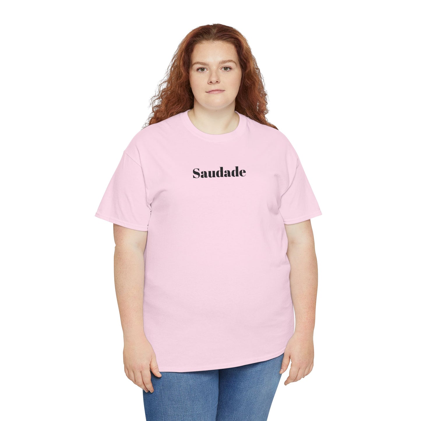 Saudade - Embroidery Unisex Cotton T-shirt