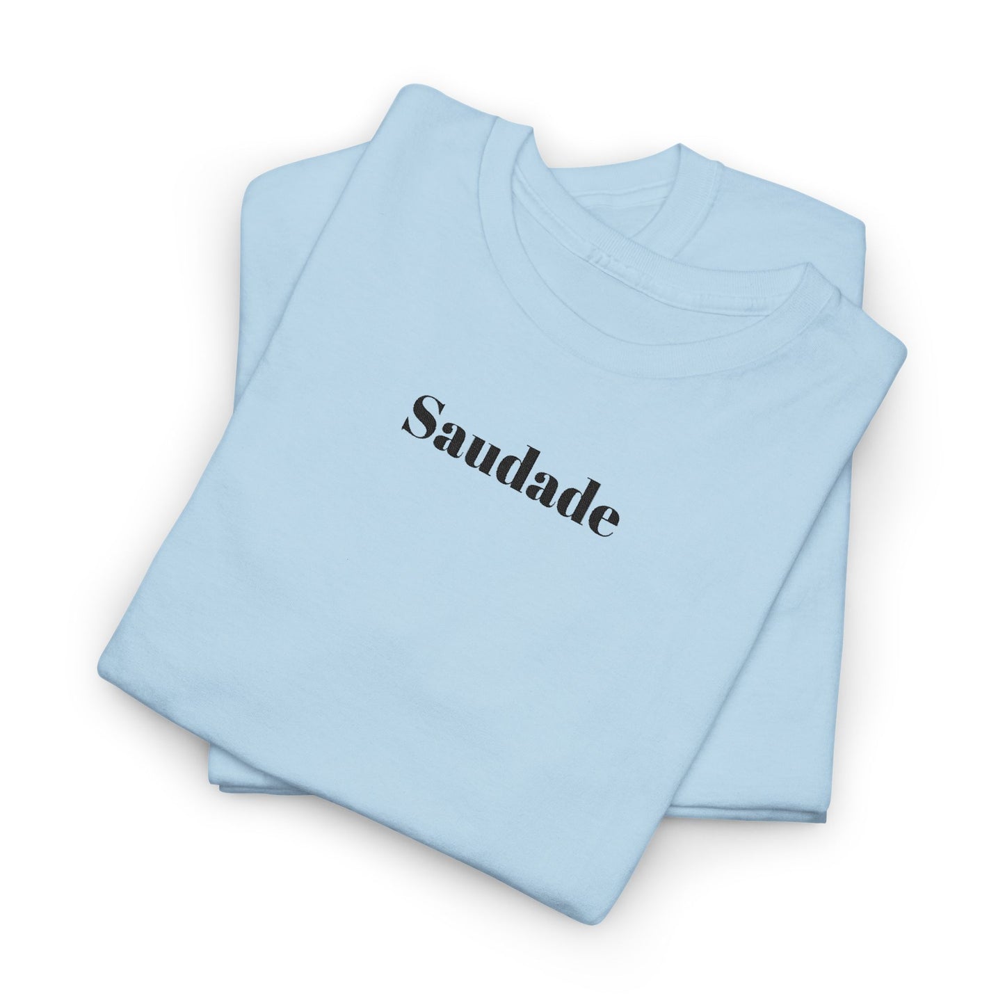 Saudade - Embroidery Unisex Cotton T-shirt