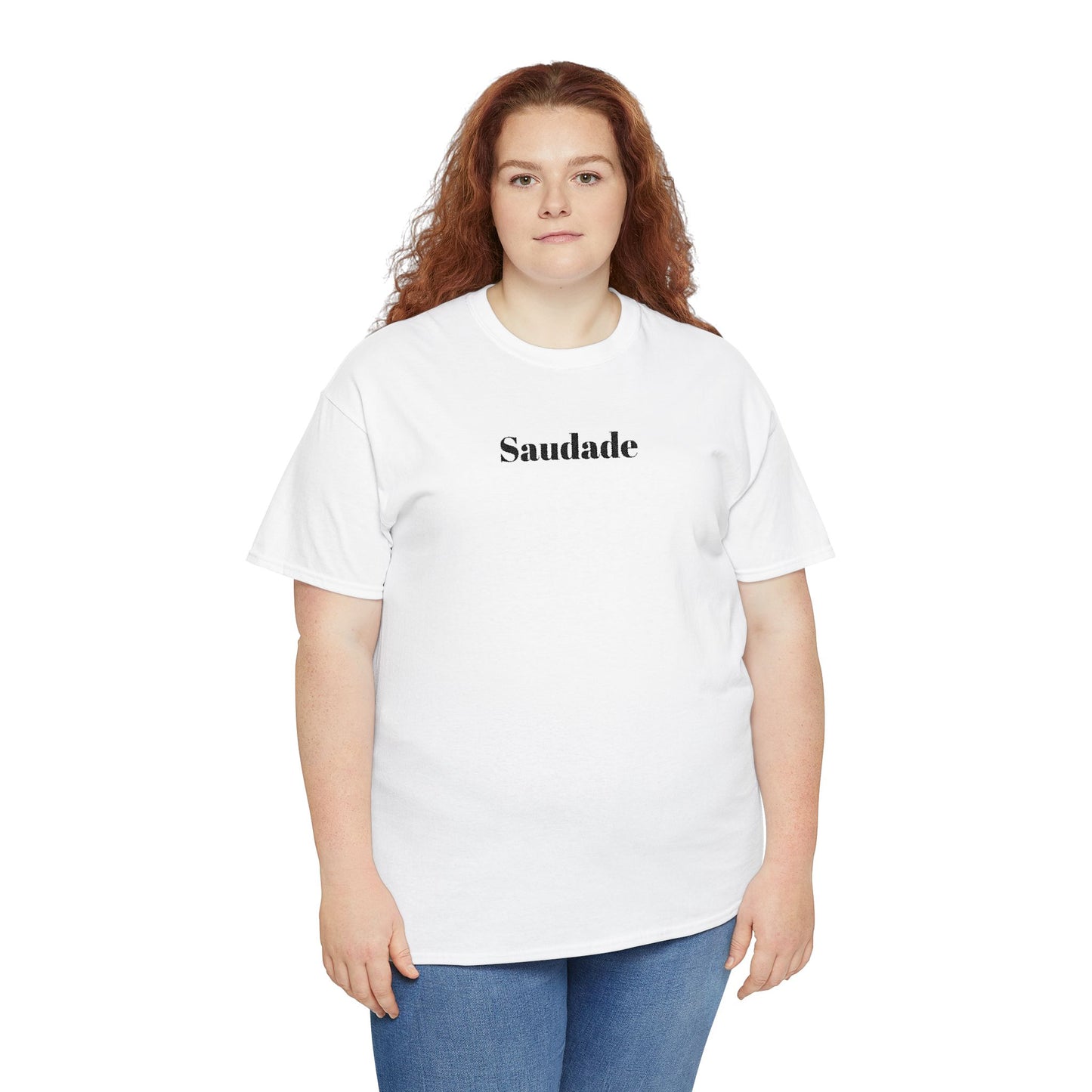 Saudade - Embroidery Unisex Cotton T-shirt