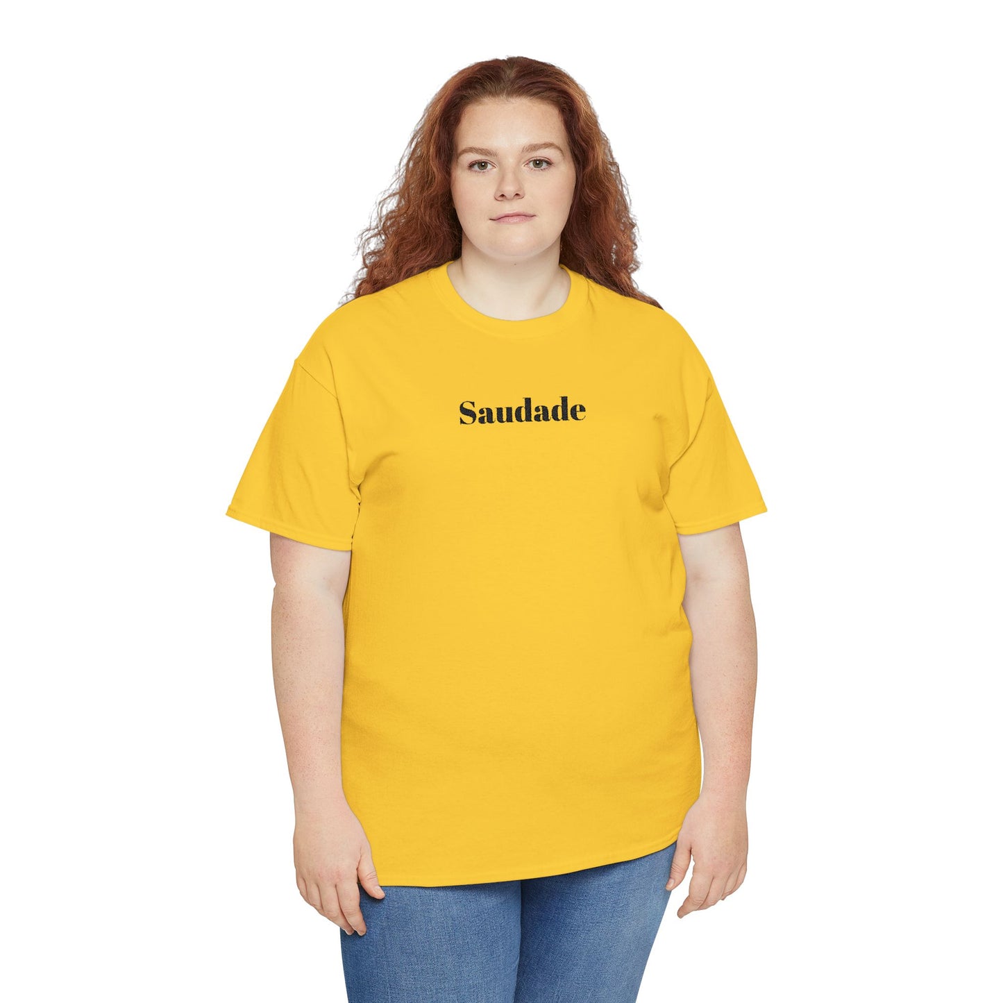 Saudade - Embroidery Unisex Cotton T-shirt