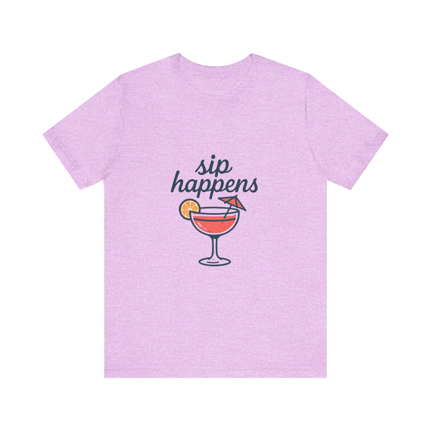 Sip Happens Unisex Jersey Short Sleeve Tee, Perfect for Summer Parties, Beach Days, Barbecues, Casual Outfits, Gift for Friends