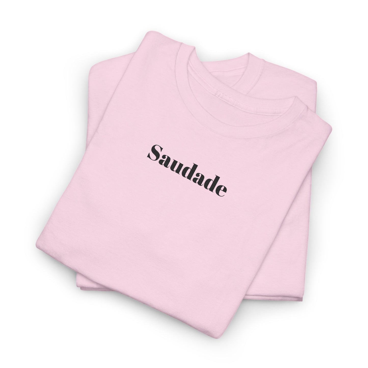 Saudade - Embroidery Unisex Cotton T-shirt
