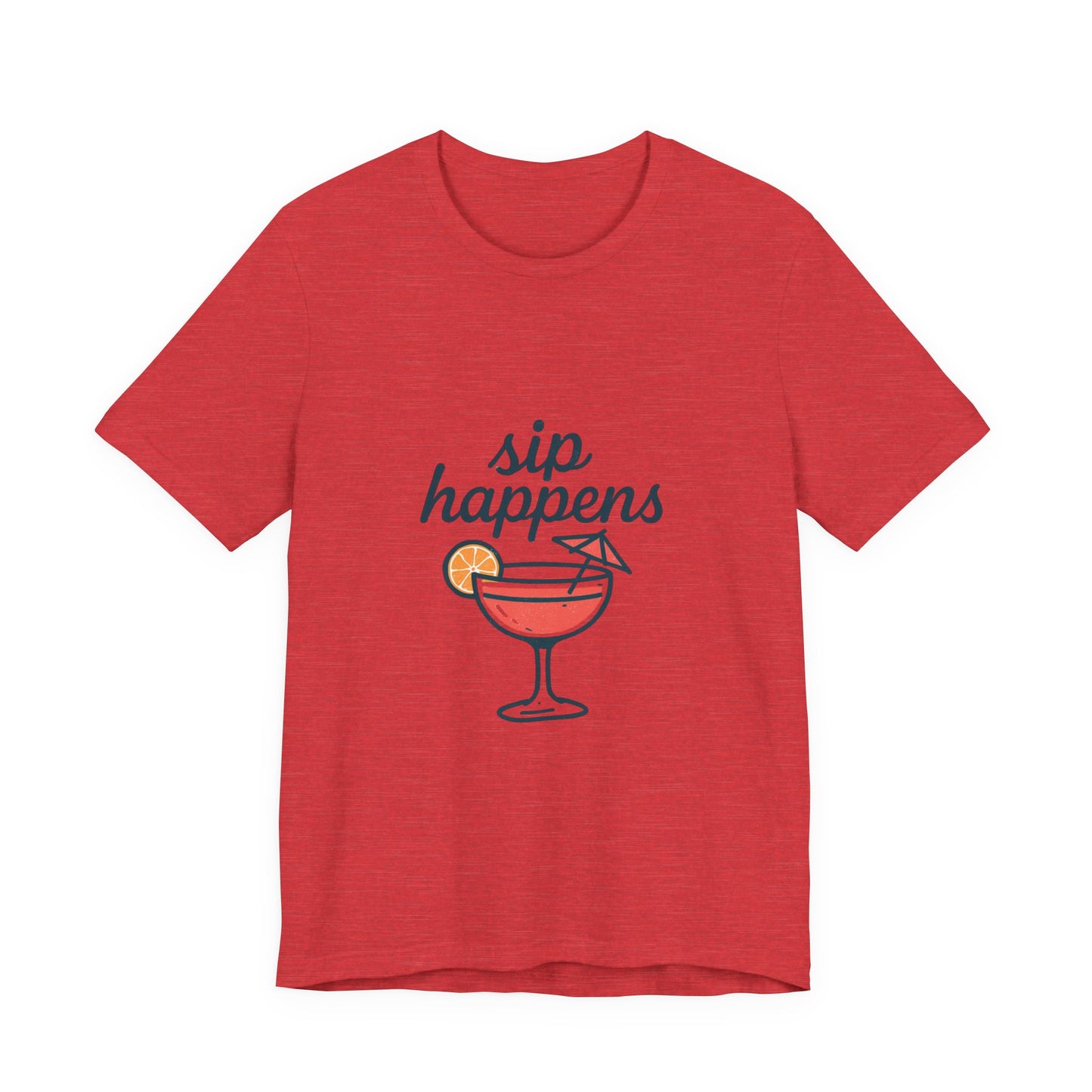 Sip Happens Unisex Jersey Short Sleeve Tee, Perfect for Summer Parties, Beach Days, Barbecues, Casual Outfits, Gift for Friends