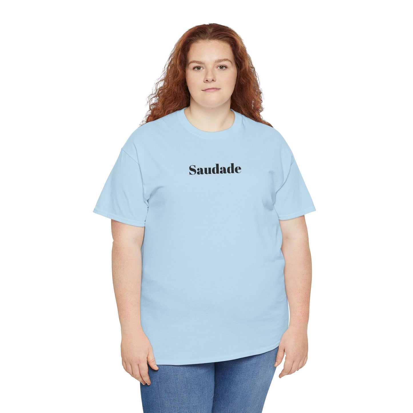 Saudade - Embroidery Unisex Cotton T-shirt