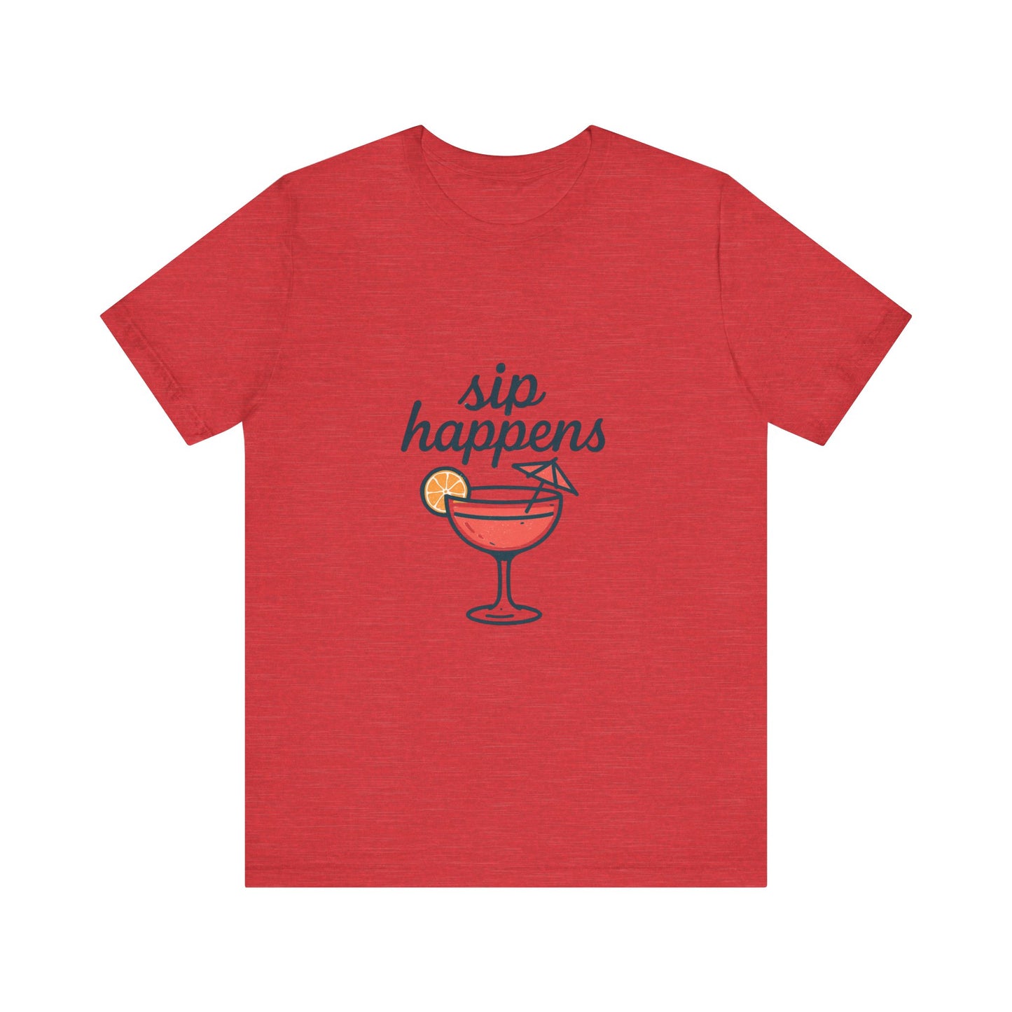 Sip Happens Unisex Jersey Short Sleeve Tee, Perfect for Summer Parties, Beach Days, Barbecues, Casual Outfits, Gift for Friends