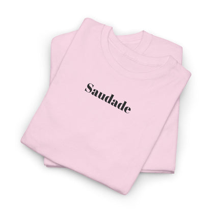 Saudade - Embroidery Unisex Cotton T-shirt
